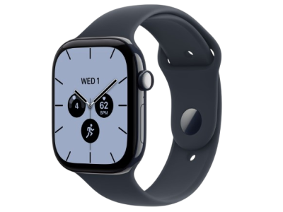 Apple Watch Series 12 GPS, 42mm Night Blue Ceramic Case with Black Sport Band