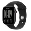 Apple Watch Series 12 GPS, 46mm Black Aluminum Case with Black Sport Band