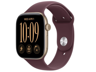 Apple Watch Series 12 GPS, 42mm Light Gold Aluminum Case with Black Sport Band Apple Watch Series 12 GPS, 42mm Light Gold Aluminum Case with Black Sport Band