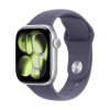 Apple Watch Series 11 GPS, 42mm Silver Aluminum Case with Purple Fog Sport Band