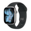 Apple Watch Series 11 GPS, 42mm Space Gray Aluminum Case with Black Sport Band