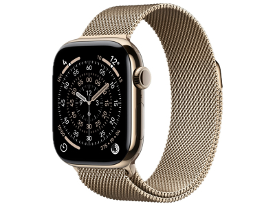 Apple Watch Series 11 GPS + Cellular 46mm Gold Titanium with Gold Milanese Loop