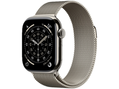 Apple Watch Series 11 GPS + Cellular 42mm Natural Titanium with Natural Milanese Loop