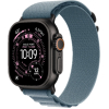 Apple Watch Ultra 3 GPS + Cellular, 49mm Black Titanium Case with Light Blue Alpine Loop