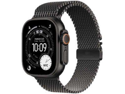 Apple Watch Ultra 3 GPS + Cellular, 49mm Black Titanium Case with Black Titanium Milanese Loop