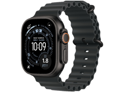 Apple Watch Ultra 3 GPS + Cellular, 49mm Black Titanium Case with Black Ocean Band