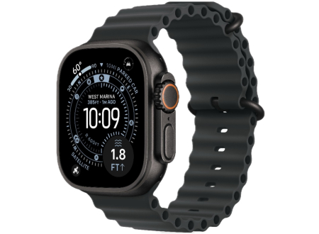 Apple Watch Ultra 3 GPS + Cellular, 49mm Black Titanium Case with Black Ocean Band