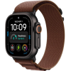 Apple Watch Ultra 4 GPS + Cellular, 49mm Black Titanium Case with Burgundy Alpine Loop