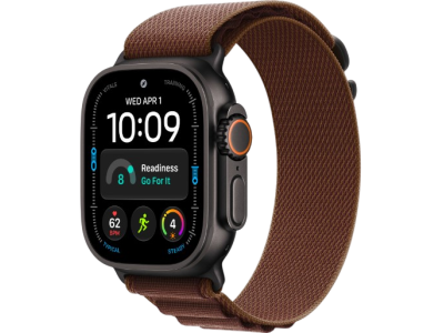 Apple Watch Ultra 4 GPS + Cellular, 49mm Black Titanium Case with Burgundy Alpine Loop Apple Watch Ultra 4 GPS + Cellular, 49mm Black Titanium Case with Burgundy Alpine Loop