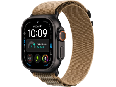Apple Watch Ultra 4 GPS + Cellular, 49mm Black Titanium Case with Desert Alpine Loop Apple Watch Ultra 4 GPS + Cellular, 49mm Black Titanium Case with Desert Alpine Loop