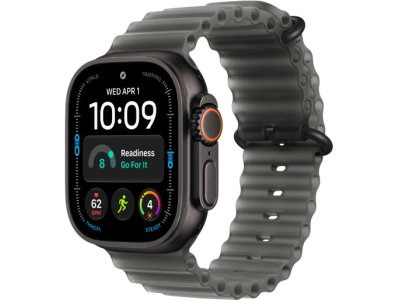 Apple Watch Ultra 4 GPS + Cellular, 49mm Black Titanium Case with Translucent Black Ocean Band Apple Watch Ultra 4 GPS + Cellular, 49mm Black Titanium Case with Translucent Black Ocean Band