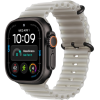 Apple Watch Ultra 4 GPS + Cellular, 49mm Black Titanium Case with Translucent Gray Ocean Band