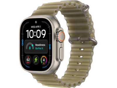 Apple Watch Ultra 4 GPS + Cellular, 49mm Natural Titanium Case with Translucent Kelp Ocean Band Apple Watch Ultra 4 GPS + Cellular, 49mm Natural Titanium Case with Translucent Kelp Ocean Band