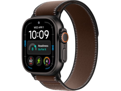 Apple Watch Ultra 4 GPS + Cellular, 49mm Black Titanium Case with Dark Umber Trail Loop Apple Watch Ultra 4 GPS + Cellular, 49mm Black Titanium Case with Dark Umber Trail Loop