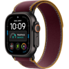 Apple Watch Ultra 4 GPS + Cellular, 49mm Black Titanium Case with Burgundy Trail Loop
