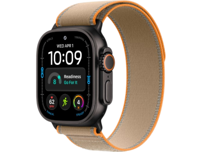 Apple Watch Ultra 4 GPS + Cellular, 49mm Black Titanium Case with Sand Trail Loop