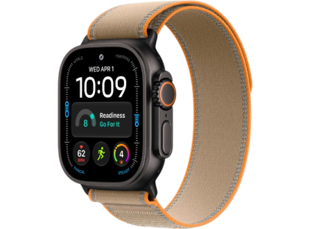 Apple Watch Ultra 4 GPS + Cellular, 49mm Black Titanium Case with Sand Trail Loop