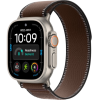 Apple Watch Ultra 4 GPS + Cellular, 49mm Natural Titanium Case with Dark Umber Trail Loop