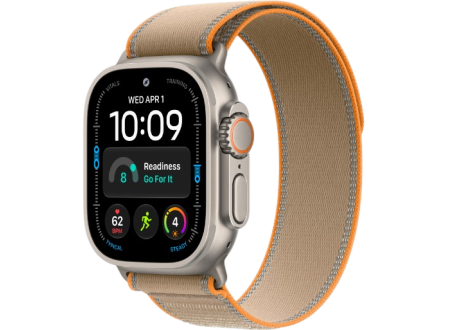 Apple Watch Ultra 4 GPS + Cellular, 49mm Natural Titanium Case with Sand Trail Loop
