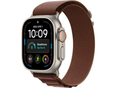 Apple Watch Ultra 4 GPS + Cellular, 49mm Natural Titanium Case with Burgundy Alpine Loop Apple Watch Ultra 4 GPS + Cellular, 49mm Natural Titanium Case with Burgundy Alpine Loop