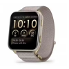 Garmin Venu X1 Soft Gold with Titanium Caseback and French Grey Nylon Band 46mm