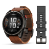 Garmin Fenix 8 Pro 51mm Amoled Sapphire Titanium Carbon Grey Chestnut Leather