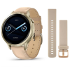 Garmin Venu 4 41mm Lunar Gold Leather