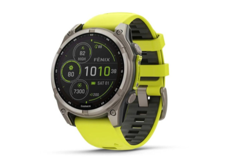 Garmin Fenix 8 51mm Solar Sapphire Titanium Yellow