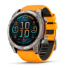 Garmin Fenix 8 51mm Amoled Sapphire Titanium Spark Orange/Graphite Band