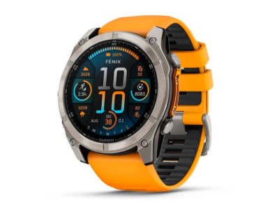Garmin Fenix 8 51mm Amoled Sapphire Titanium Spark Orange/Graphite Band