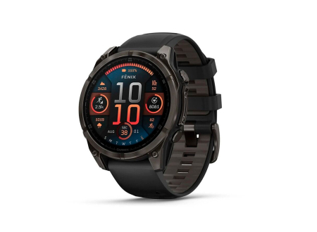 Garmin Fenix 8 Titanium Black Gray Band
