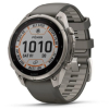 Garmin Fenix 9 Pro 47mm Solar Titanium with Pebble Gray/Silver Gray Silicone Band