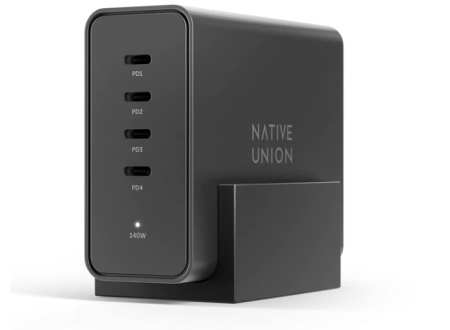 Native Union Fast Gan Charger PD 30W with USB-C Cable Black