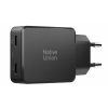 Native Union Pocket Gan Charger 65W, разъемы 2xUSB-C Black