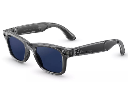 Ray-Ban Gen 2 Wayfarer Shiny Grey Clear/Sapphire transitions