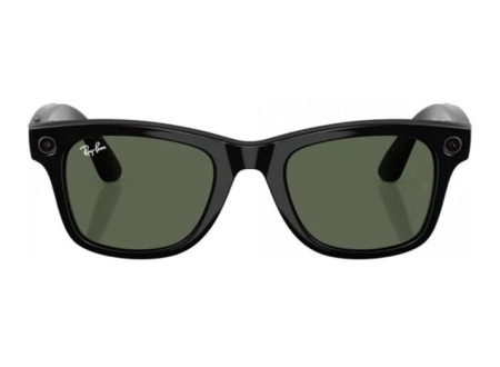 Ray-Ban Gen 2 Wayfarer Shiny Black / G15 Green